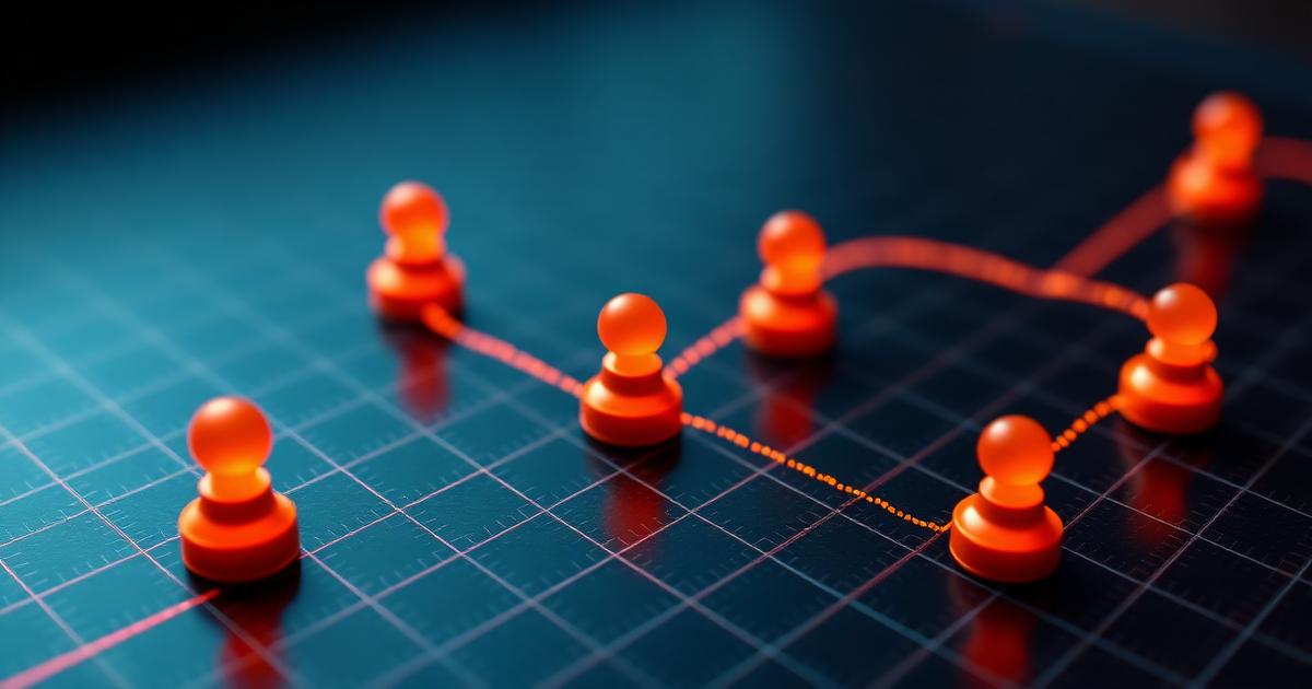 Strategy path markers on a chart grid — trading strategies for beginners